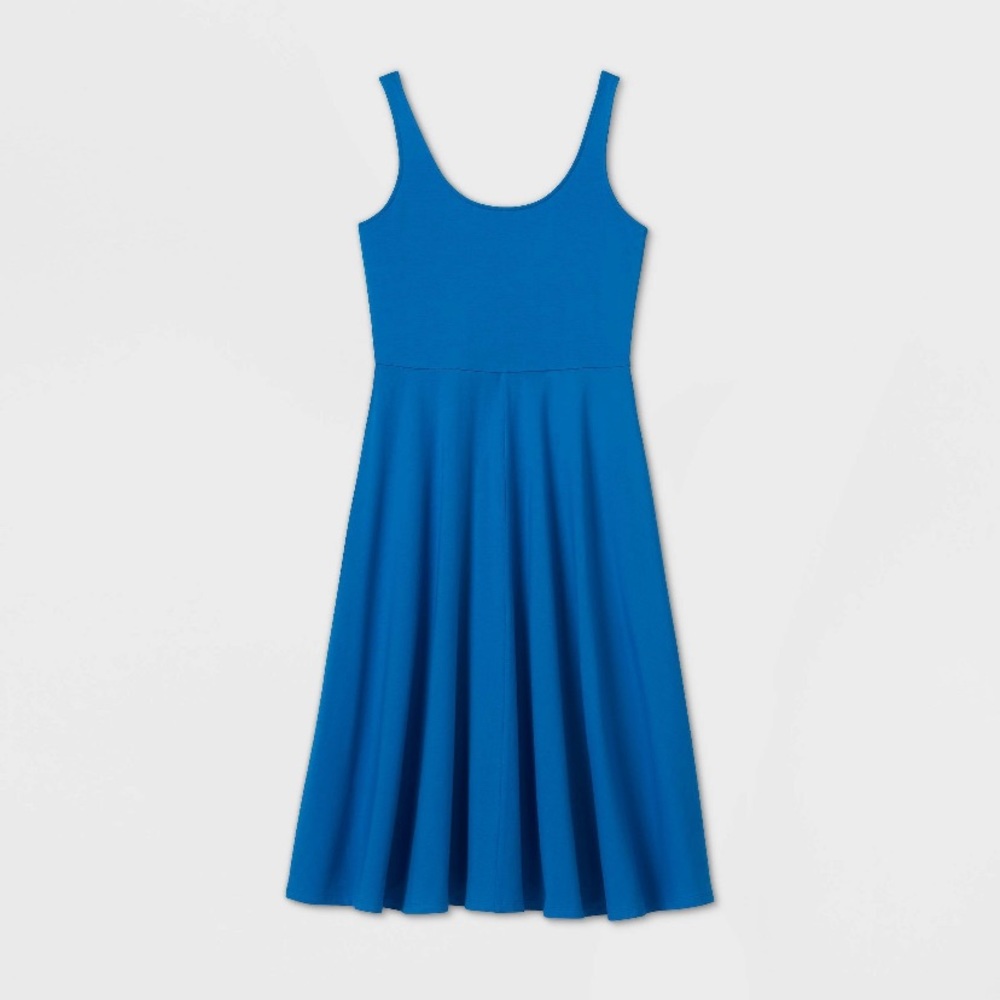A new day ballet midi dress blue